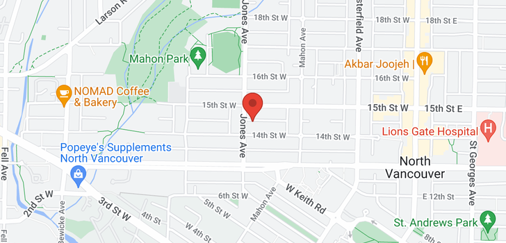 map of 209 105 W 2ND STREET